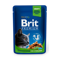 Brit Premium Chicken Slices Sterilised konservai katėms, 24 x 100 g