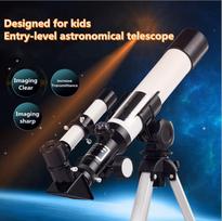 Profesionalus astronominis lūžio kosminis teleskopas, skirtas kelionėms po Mėnulį balta