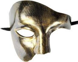 Veido kaukė Phantom, juoda/auksinė
