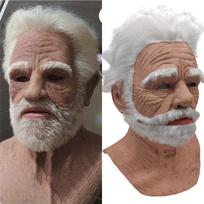 Dar viena MeThe Elder Helovino šventė Supersoft Old Man suaugusiųjų kaukė