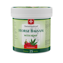 SwissMedicus Warming Horse Balsam With Hemp Šildomasis balzamas su kanapių  ekstraktu, 250 ml