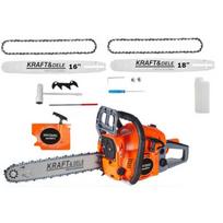 Benzininis grandininis pjūklas, KRAFT&DELE 16"-18", 4,4 kw