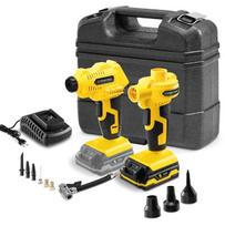 Akumuliatorinis kompresorius Trotec PCPS 11-20V ir akumuliatorinis oro siurblys Trotec PCPS 12-20V
