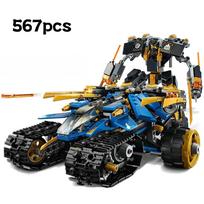 576 vnt. Techniniai „Thunder Raider“ mechaniniai kariai, robotai „mecha“ statybiniai blokai karo ginklo modelio žaislai vaikams, suaugusiems, be dėžutės gray