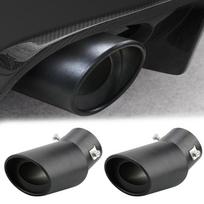Universalus automobilio išmetimo antgalis apvalus aliuminio lydinio duslintuvo uodegos apdaila galinis automatinis išmetimo vamzdis antgalis duslintuvas vamzdžio įvadas 63 mm