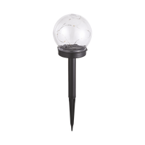 Įsmeigiamas LED lauko šviestuvas KAUFTEC, įkraunamas saulės energija, 5 LED, ø10 x 36,5 cm