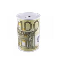 Taupyklė metalinė su euro piešiniu 8x13 cm 871125285247