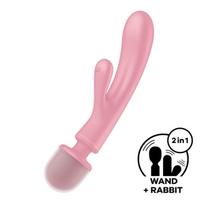 Satisfyer Triple Lover - G taško ir klitorio vibratorius - rožinis