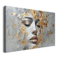 Reprodukcija Moters veidas ant betono, 80x120 cm