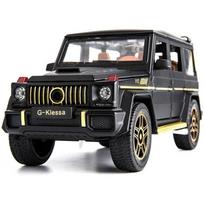 1/24 Benz G63 AMG Model Car, Zinc Alloy Pull Back Toy Car with Sound and Light for Kids Boy Girl Gift 1/24-Size:22*9.5*6.9cm juoda