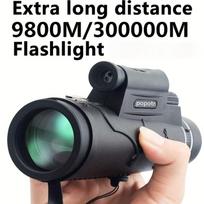 „HaleBor 50x60“ apšviestas lazerinis tolimojo nuotolio naktinio matymo didelės galios didelės raiškos lauko monokulinis teleskopas Update version 9800M-300000M juoda