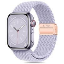 Alyvinės spalvos tekstilinis dirželis "Tech-Protect Nylonmag" laikrodžiui Apple Watch 4 / 5 / 6 / 7 / 8 / 9 / 10 / 11 / SE (38 / 40 / 41/ 42 MM)