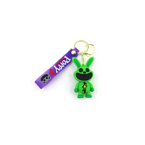 Raktų pakabukas žalias kiškis - Hoppy Hopscotch / Smiling Critters