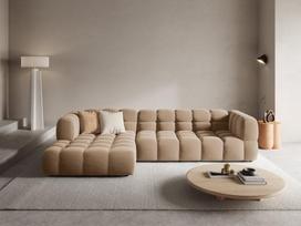 Minkštas kampas Cosmopolitan Design Sky 4, smėlio, kairinis