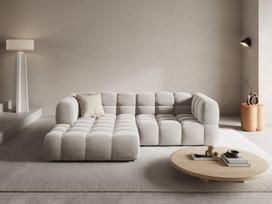 Minkštas kampas Cosmopolitan Design Sky 3, smėlio, kairinis