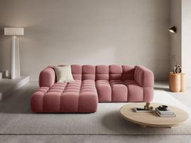 Minkštas kampas Cosmopolitan Design Sky 3, rožinis, kairinis
