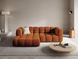Minkštas kampas Cosmopolitan Design Sky 3, oranžinis, kairinis