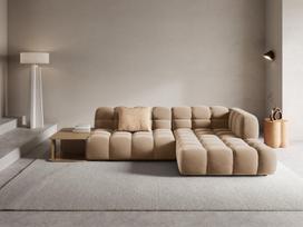 Minkštas kampas Cosmopolitan Design Sky 4, smėlio, dešininis