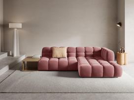 Minkštas kampas Cosmopolitan Design Sky 4, rožinis, dešininis