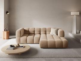 Minkštas kampas Cosmopolitan Design Sky 3, smėlio, dešininis