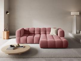 Minkštas kampas Cosmopolitan Design Sky 3, rožinis, dešininis