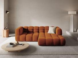 Minkštas kampas Cosmopolitan Design Sky 3, oranžinis, dešininis