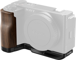 SmallRig 4864 L-Shape Mount Plate with Wooden Handle for Sony ZV-E10 II