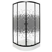 Dušo kabina Kerra Pixel 80 BL su padėklu