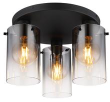 Lubinis šviestuvas GLOBO FLORENTINA, 3x E27, 40W, 230V, metalinis, juodos sp, ø40,5x26 cm