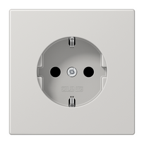 JUNG Lizdas SCHUKO šviesiai pilkas 16A 250V (LS Serija)