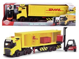 Žaislinis DHL sunkvežimis Volvo FH 16, geltonas