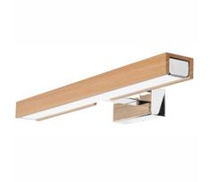 Brilagi-LED vonios veidrodžio apšvietimas WOODY MIRROR LED/8W/230V IP44 ąžuolas/chromas