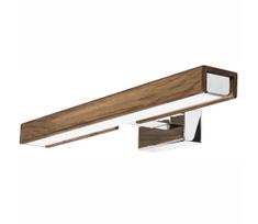 Brilagi-LED vonios veidrodžio apšvietimas WOODY MIRROR LED/8W/230V IP44 ąžuolas/chromas