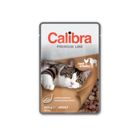 CALIBRA Cat pouch Premium Adult Lamb & Poultry konservai katėms su ėriena ir paukštiena, 100g