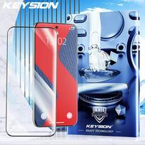 KEYSION Grūdintas stiklas pilnas dangtelis Huawei Pura 70 Ultra P70 Pro HD skaidrus ekrano apsauginis stiklas plėvelė Huawei Pura 70 Pro+ for Huawei Pura 70 juoda