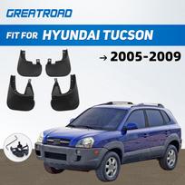 4 vnt. automobilio priekinių ir galinių ratų arkų praplatinimai, skirti HYUNDAI TUCSON 2005 2006 2007 2008 2009, purvo atmušalai, purvasargiai