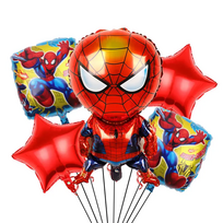 Folinių Balionų Rinkinys Žmogus Voras 5 vnt Spider Man  ( AYD230510-14 )
