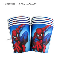 Vienkartiniai puodeliai „Žmogus voras” (Spiderman)  10 vnt.