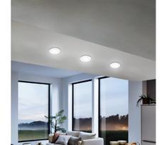 Eglo 75763 - KOMPLEKTAS 3x LED įleidžiamas lubinis šviestuvas ZUJAR LED/3,4W/230V balta