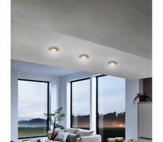 Eglo 75765 - KOMPLEKTAS 3x LED įleidžiamas lubinis šviestuvas ZUJAR LED/3,4W/230V chromas