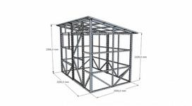 Sandėliukas 2 x 3,2 m (Konstrukcija)