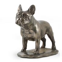 Prancūzų buldogas, Frenchie - išskirtinė šuns figūrėlė, prabangus interjero dekoravimas, riboto leidimo figūrėlės iš prekės ženklo Art-Dog ruda