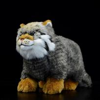 Mieli gyvenimiški Stepių kačių įdaryti žaislai Tikri gyvūnai Felis Manul Katė Pallas pliušinis žaislas Gimtadienio kalėdinės dovanos 1pcs