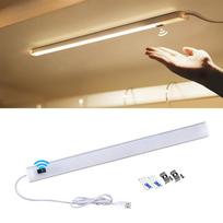 1 vnt. USB LED po spintele Šviesos juosta Išmanioji lempa 5 V rankų valymo jutiklis Šviesos spinta Miegamojo virtuvės šviestuvas 3 keičiamos spalvos 40cm
