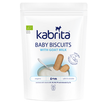 Kabrita® Ožkos pieno pagrindu pagaminti sausainiai nuo 6 mėn, 115 g.