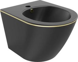 Pakabinama bidė Mexen Lena, Black mat/Gold edge