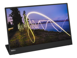 Lenovo ThinkVision M15 15.6 ", IPS, FHD, 1920 x 1080, 16:9, On: 6 ms Off:14 ms, 250 cd/m², Black, 1 x USB Type-C, 60 Hz
