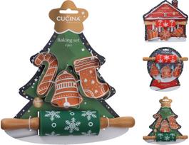 Kepimo rinkinys XMAS (kepimo formelės+kočėlas), įv.rūšys