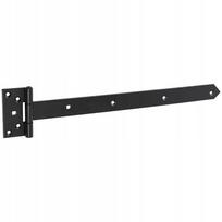 Vartų lankstas ZB 400, 400 x 45 x 90 x 3 mm, juodos sp.