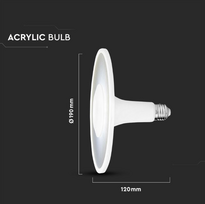 11W LED lemputė V-TAC, UFO, 3000K, E27, balta